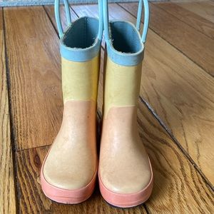 Target color block rain boots size toddler 8